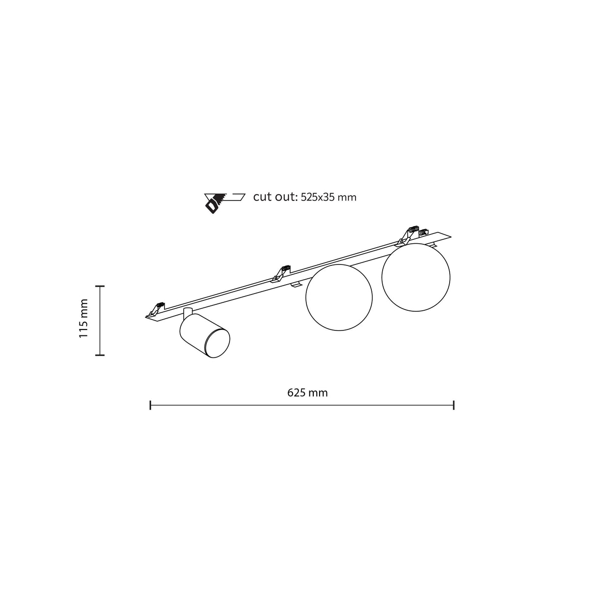Aplică TK Lighting Vox, 3 x G9, 10928