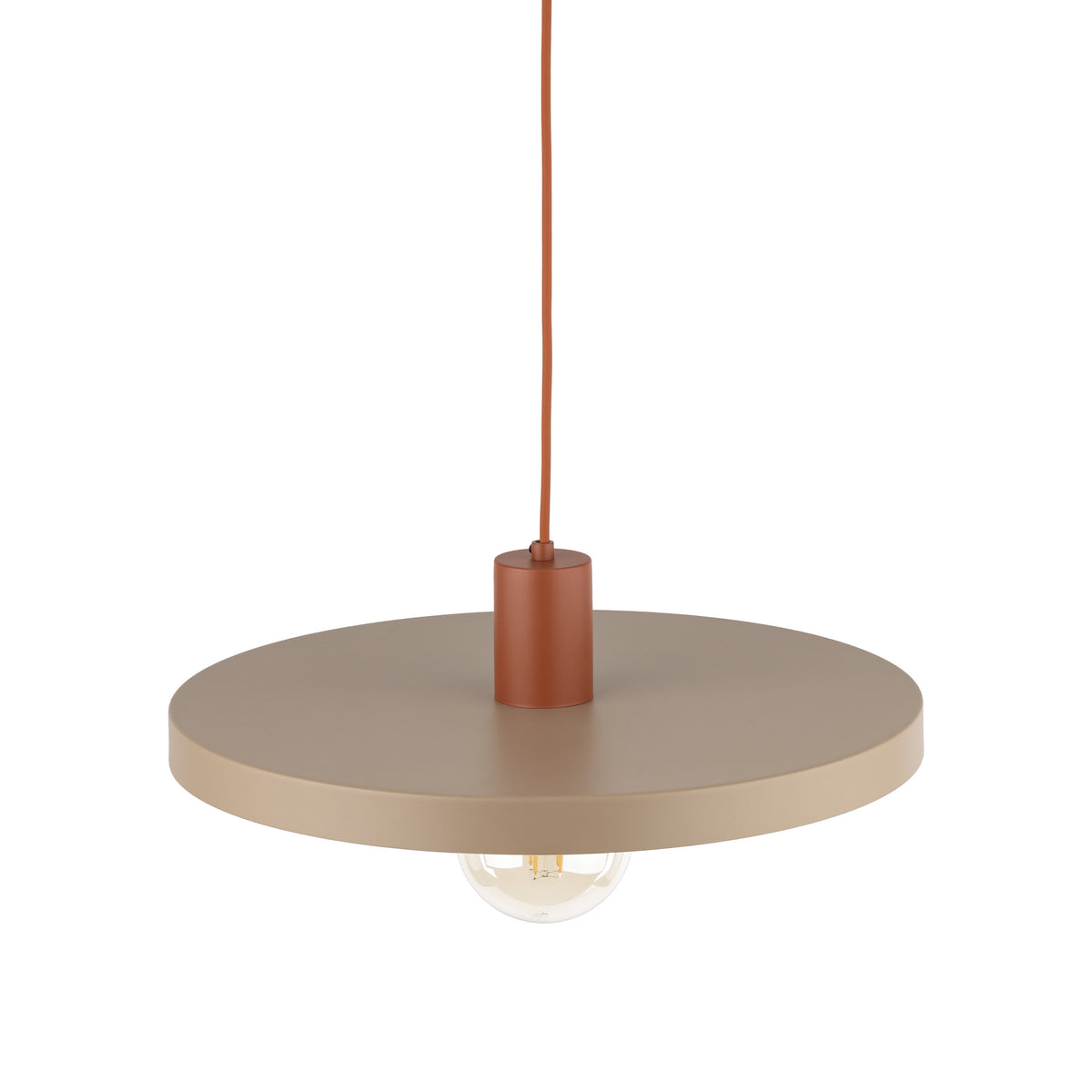 Pendul TK Lighting Sila 400, cărămiziu, nisip, 10955