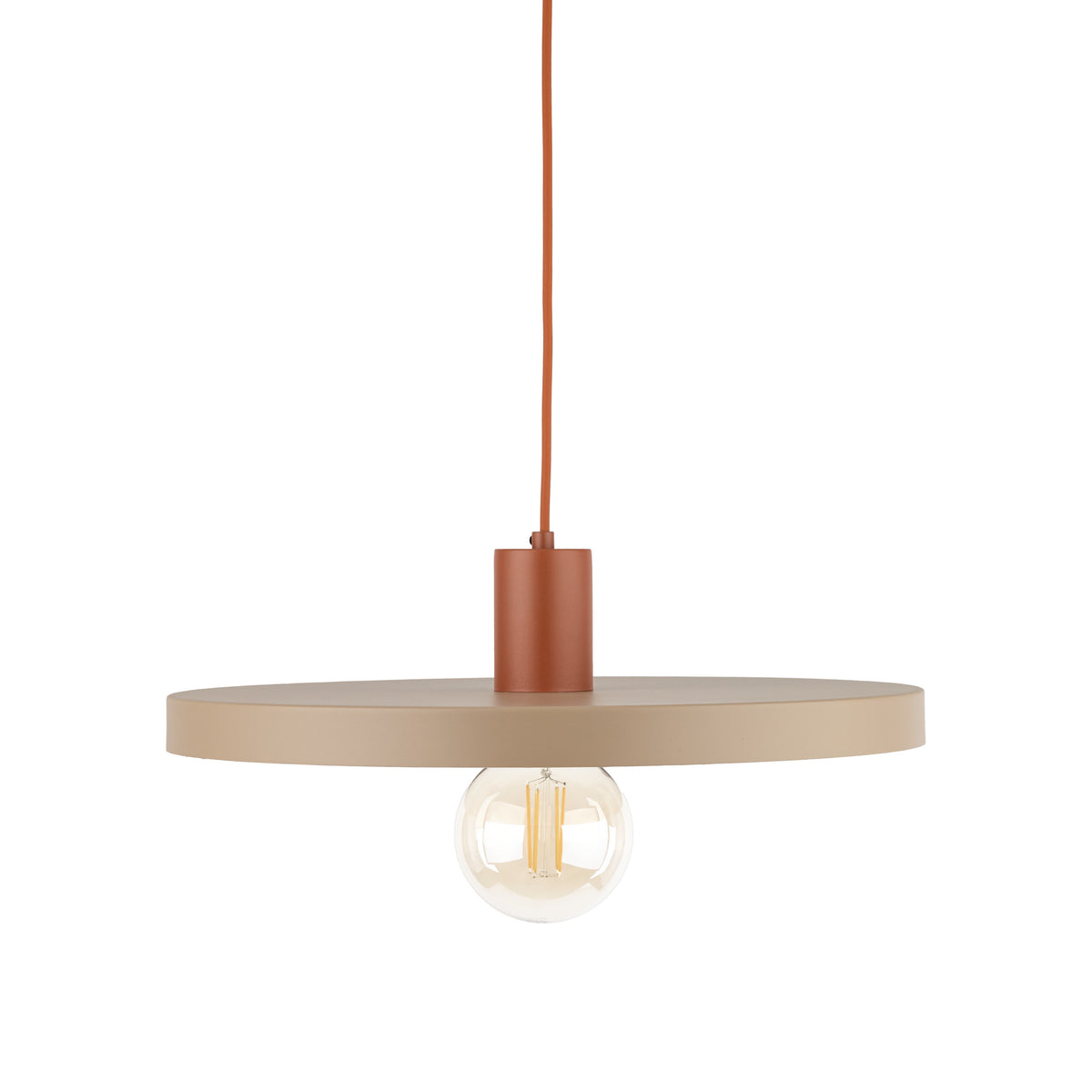 Pendul TK Lighting Sila 400, cărămiziu, nisip, 10955