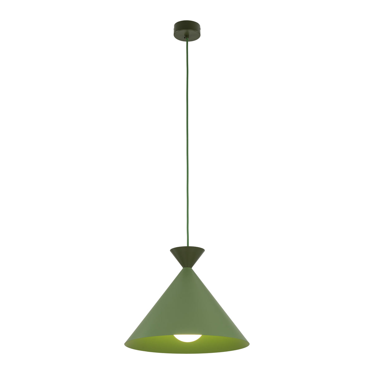 Pendul TK Lighting Matteo Peapod L, verde, 11004