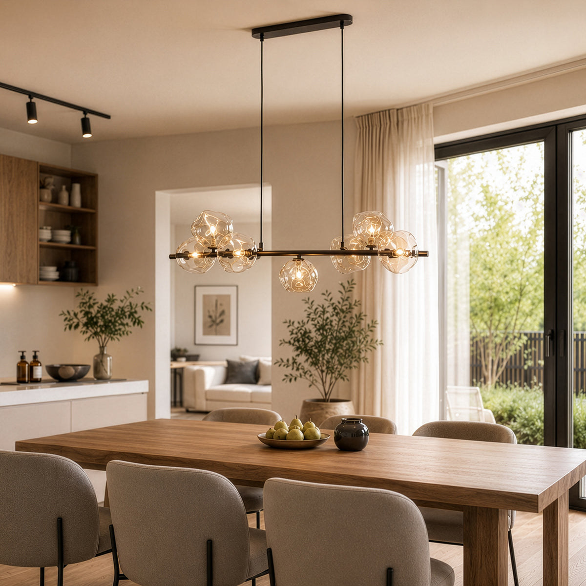 Lustră TK Lighting Lava, maro, 7 x G9, 11033