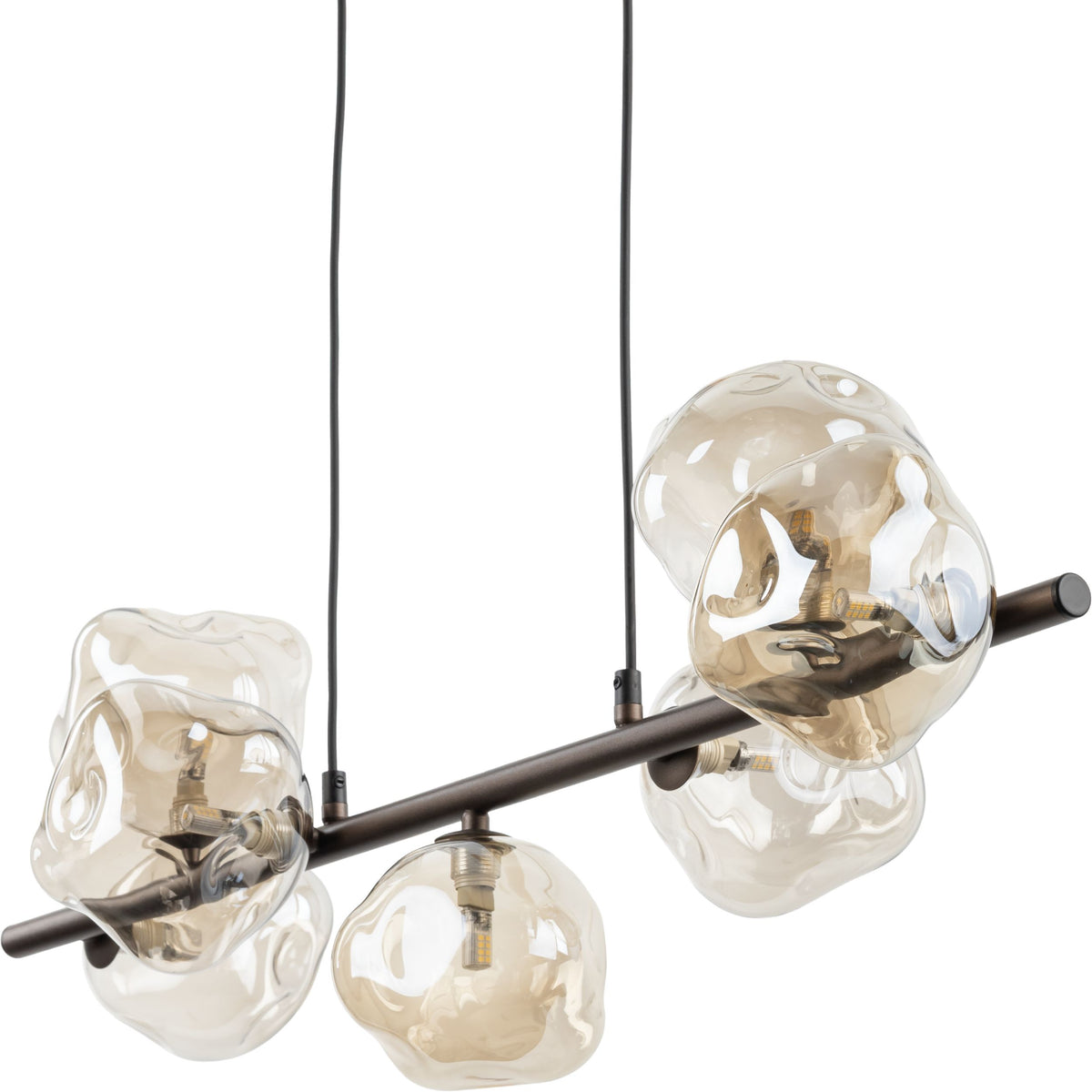 Lustră TK Lighting Lava, maro, 7 x G9, 11033