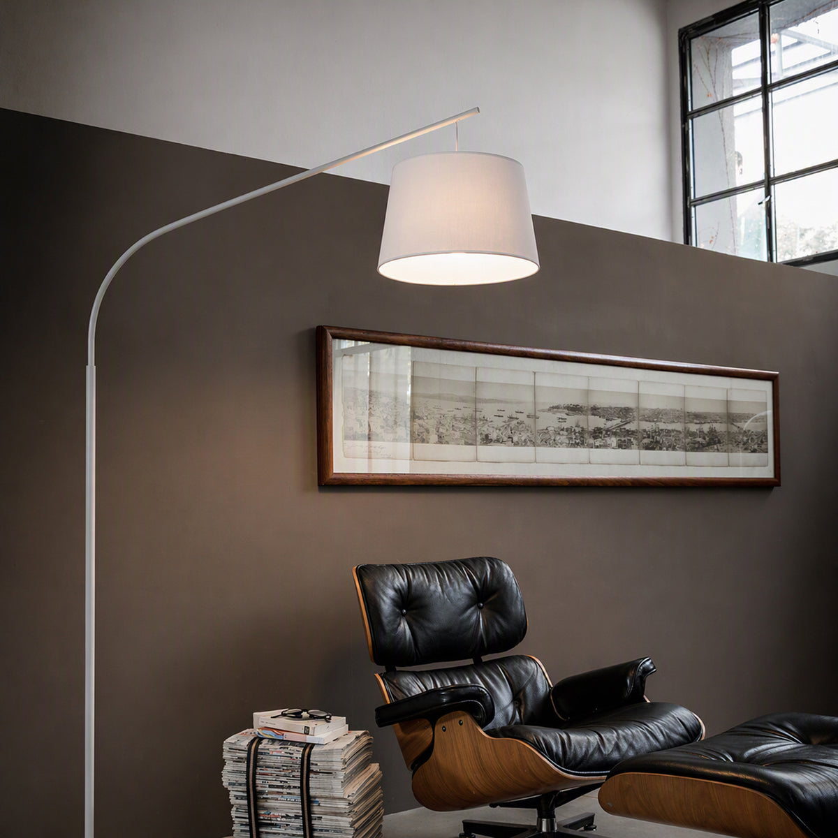 Lampadar Ideal Lux Daddy PT1, alb, 110356