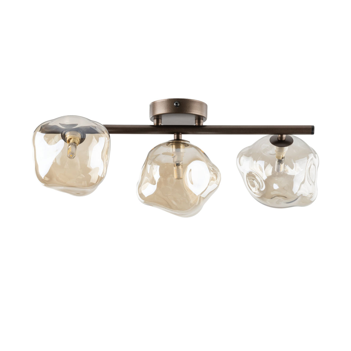 Plafonieră TK Lighting Lava, maro, 3 x G9, 11035