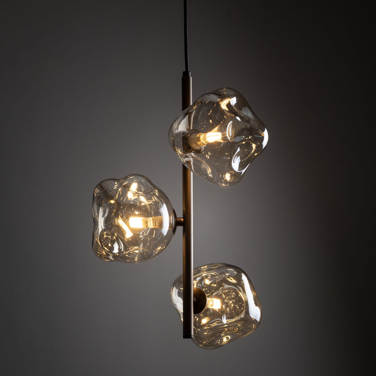Lustră TK Lighting Lava, maro, 3 x G9, 11036