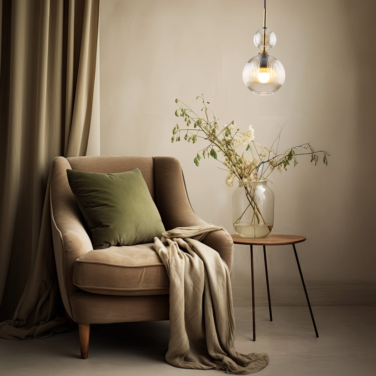 Pendul TK Lighting Sophia, coniac, 11040
