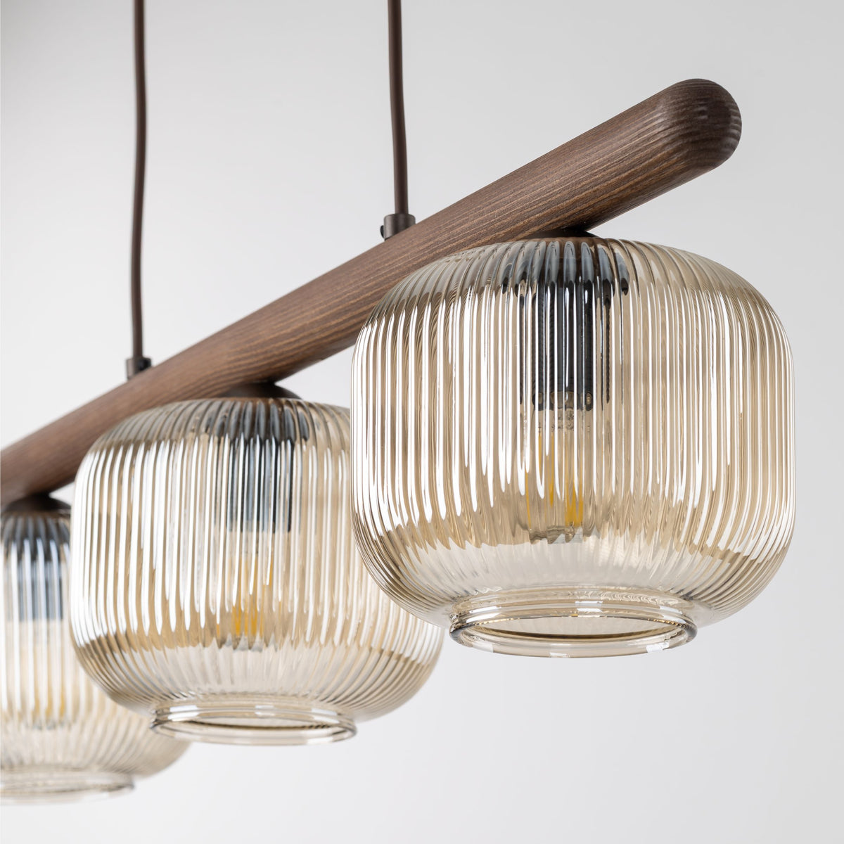 Lustră TK Lighting Salvia, maro, 3 x E14, 11069