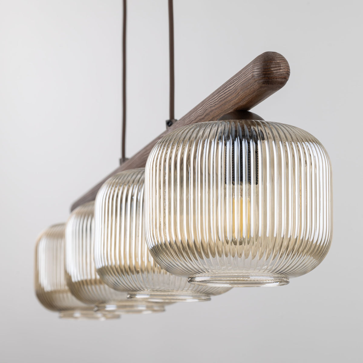 Lustră TK Lighting Salvia, maro, 4 x E14, 11070