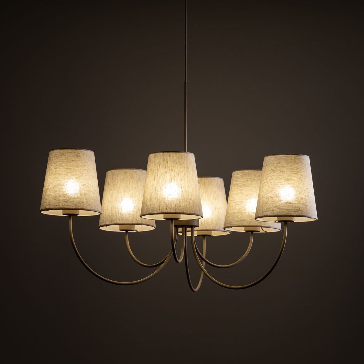 Lustră TK Lighting Candi, nisip, 6 x E27, 11072