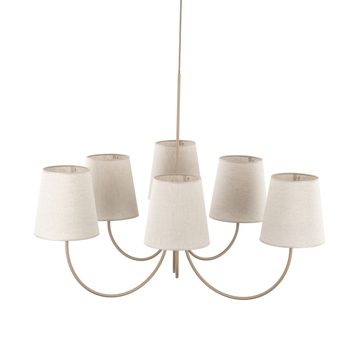 Lustră TK Lighting Candi, nisip, 6 x E27, 11072