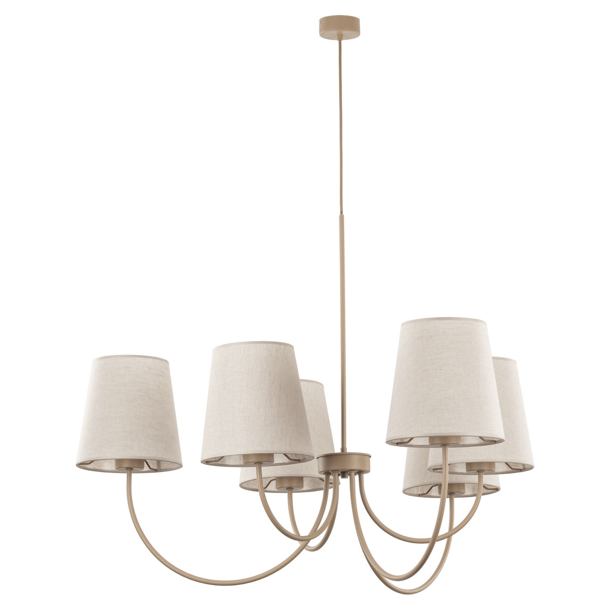 Lustră TK Lighting Candi, nisip, 6 x E27, 11072