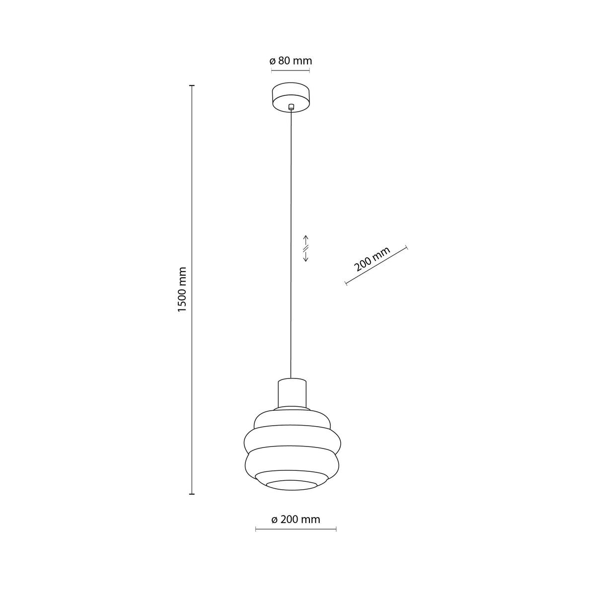 Pendul TK Lighting Melia, 11090
