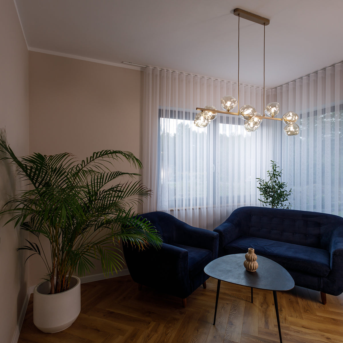 Lustră TK Lighting Lava, nisip, 9 x G9, 11110