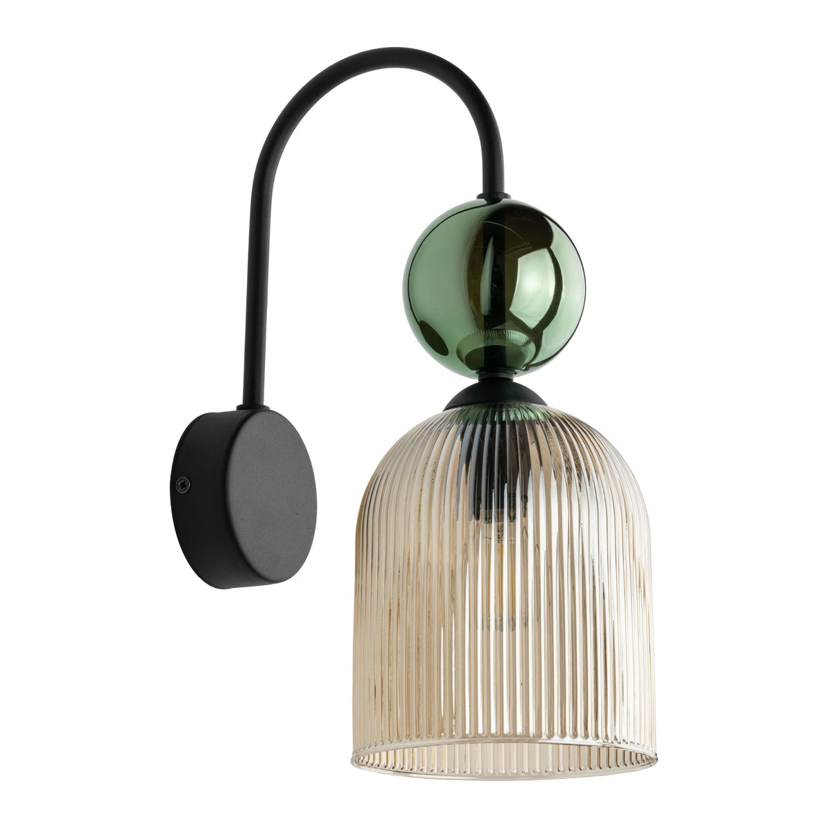 Aplică TK Lighting Sophia, verde, coniac, 11143
