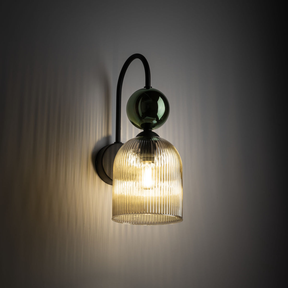 Aplică TK Lighting Sophia, verde, coniac, 11143