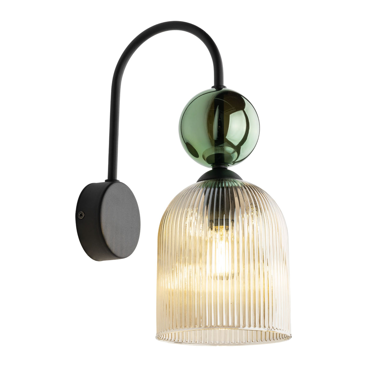 Aplică TK Lighting Sophia, verde, coniac, 11143