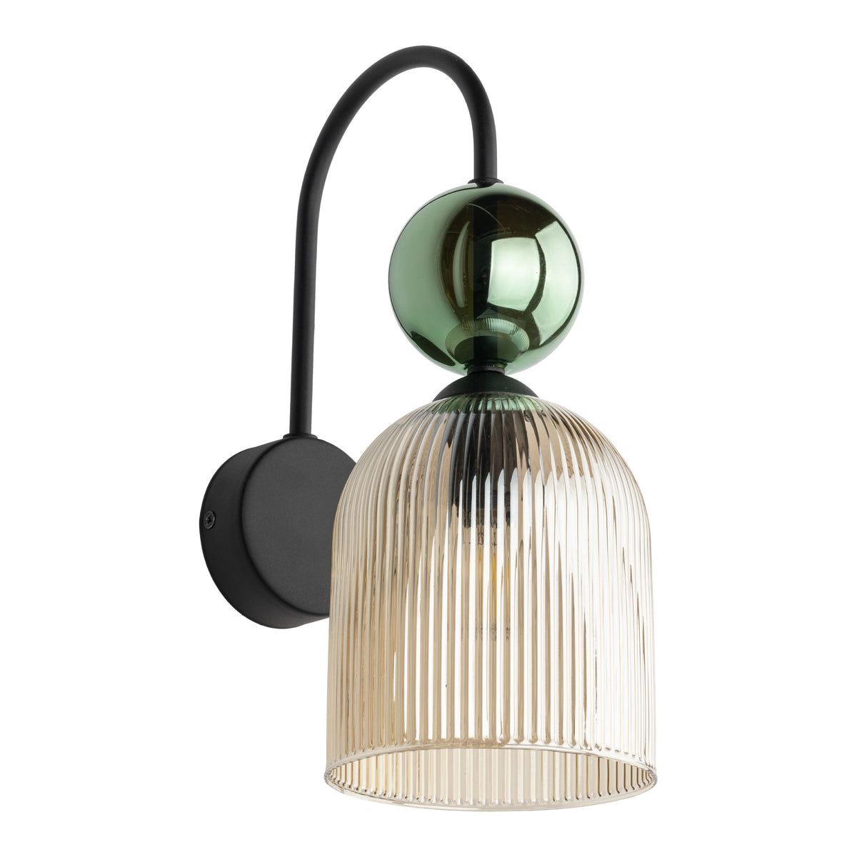 Aplică TK Lighting Sophia, verde, coniac, 11143