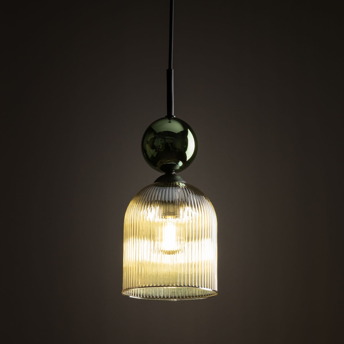 Pendul TK Lighting Sophia, verde, coniac, 11146