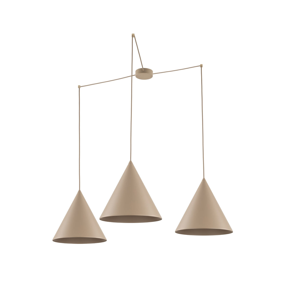 Lustră TK Lighting Cono L, nisip, 3 x E27, 11153