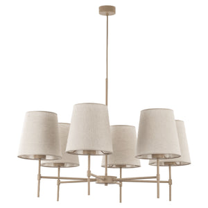 Lustră TK Lighting Elizabeth, nisip, 6 x E27, 11167