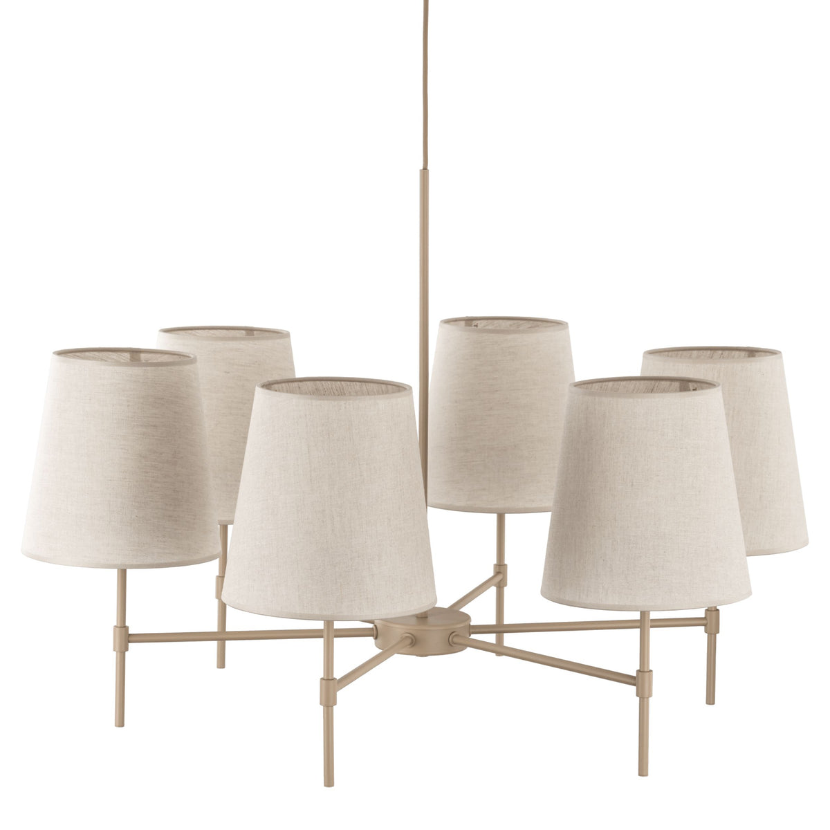 Lustră TK Lighting Elizabeth, nisip, 6 x E27, 11167