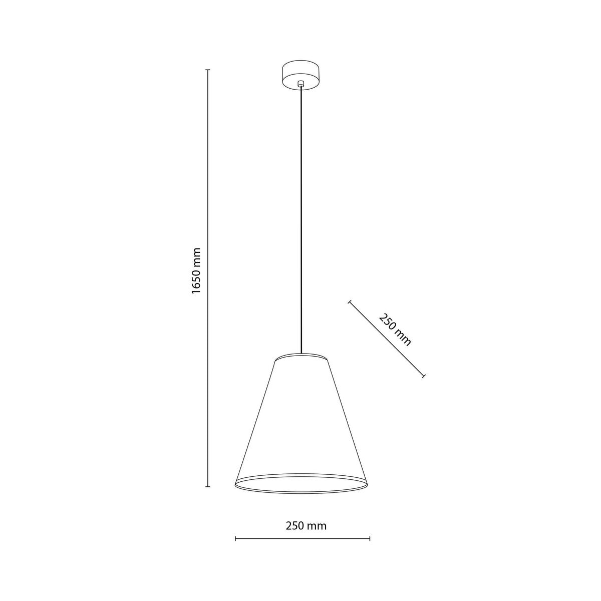 Pendul TK Lighting Conea, nisip, 11202