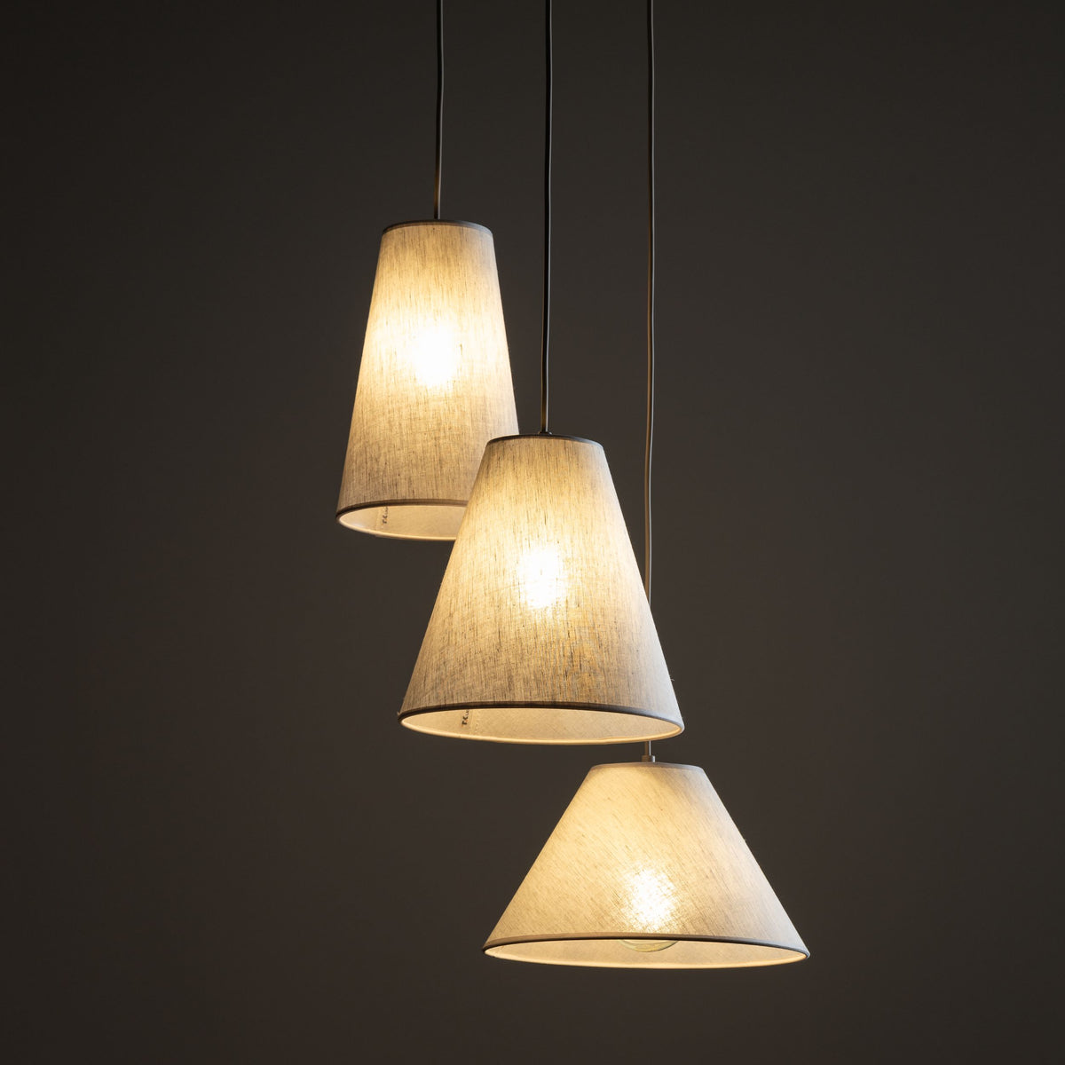 Lustră TK Lighting Conea, nisip, 3 x E27, 11203
