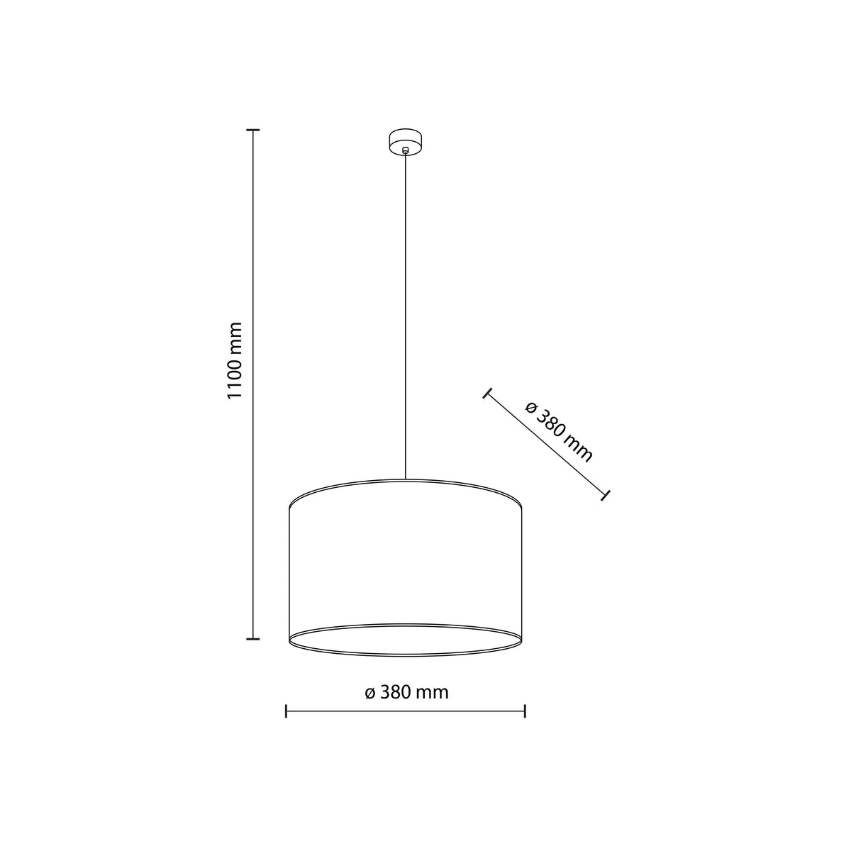 Pendul TK Lighting Vellum 380, 11210