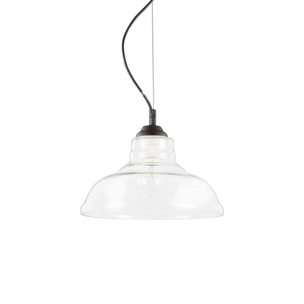 Pendul Ideal Lux Bistro' SP1 Plate, transparent, 112336