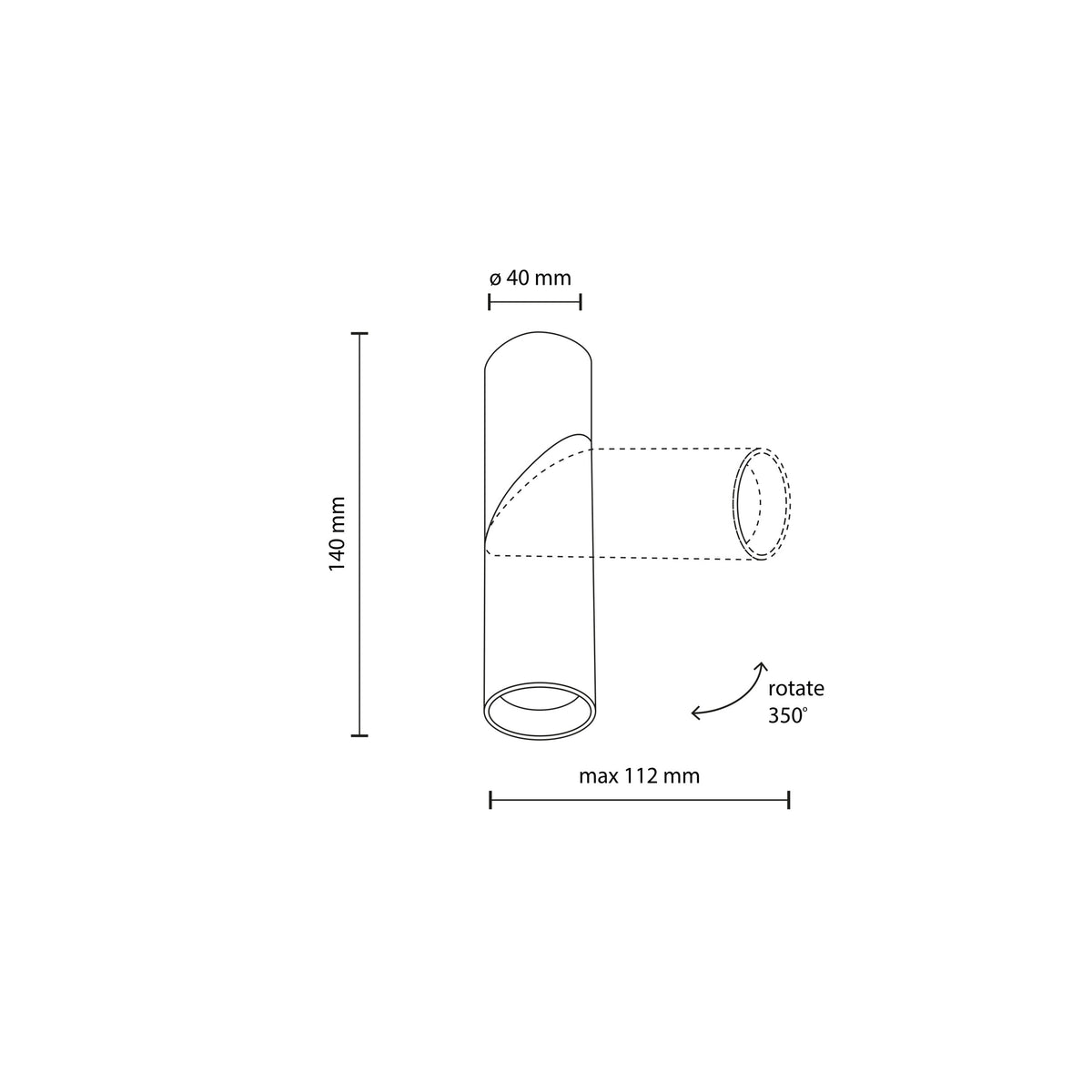 Aplică TK Lighting Elaris S MR11, alb, 11252