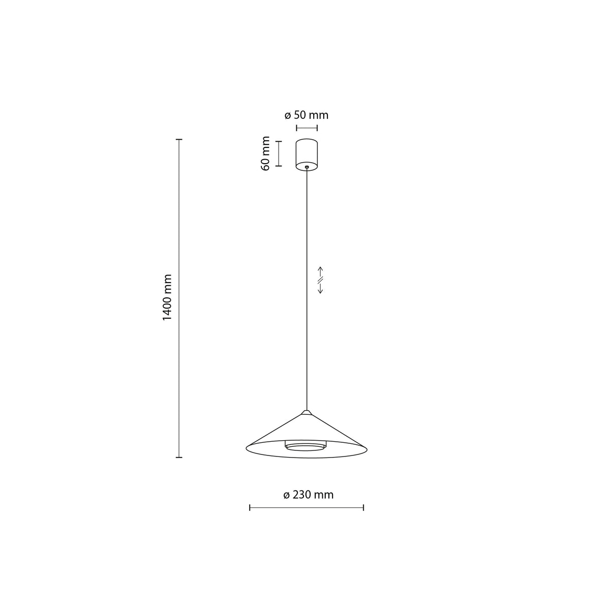 Pendul TK Lighting Lume S, cașmir, 11279