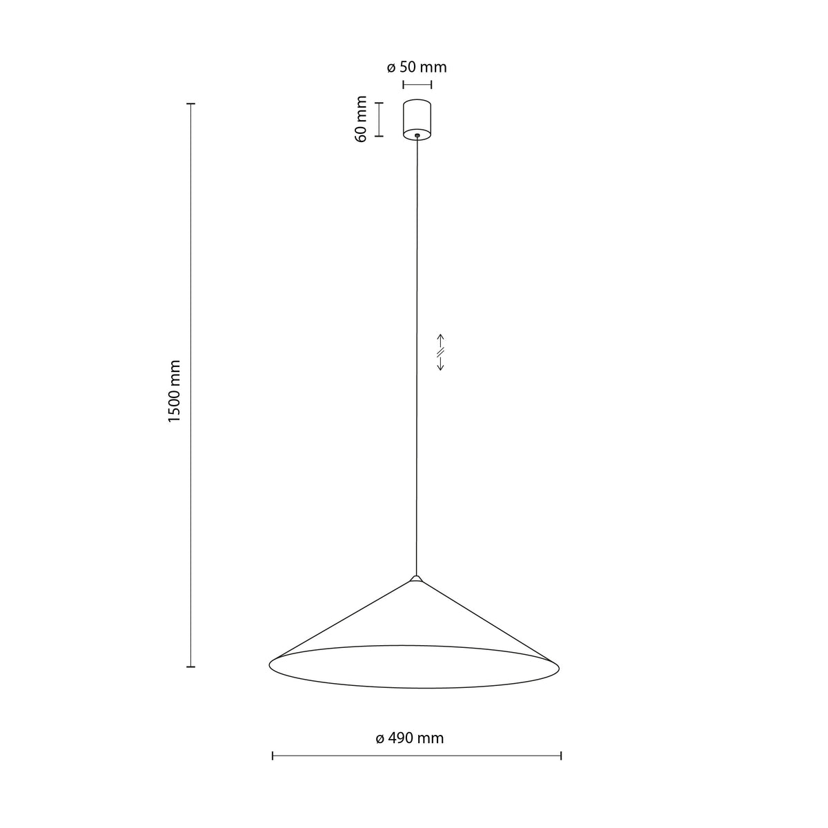 Pendul TK Lighting Lume XL, cașmir, 11282