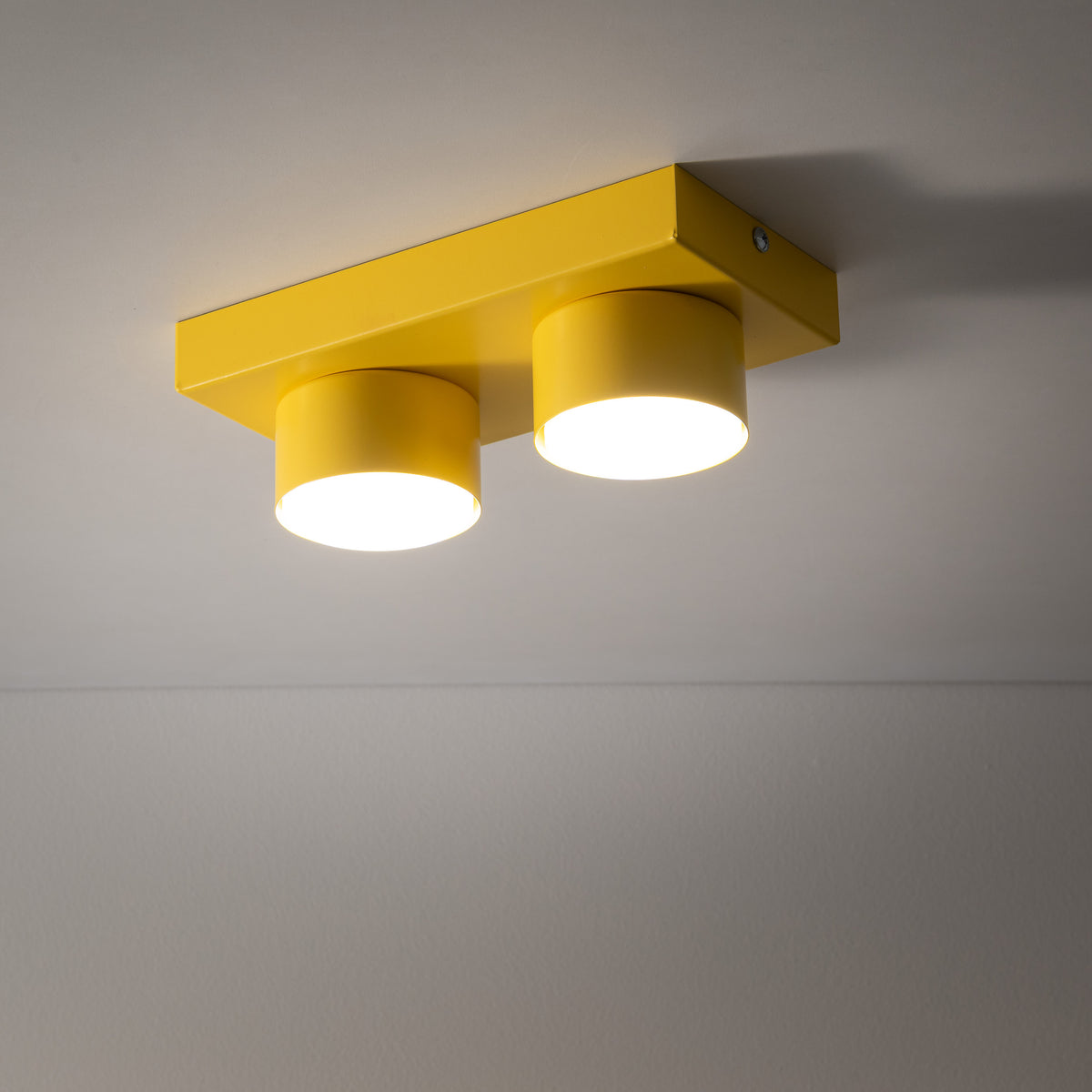 Plafonieră TK Lighting Brix, galben, 2 x GX53, 11289