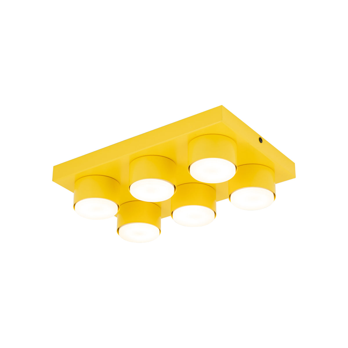 Plafonieră TK Lighting Brix, galben, 6 x GX53, 11291