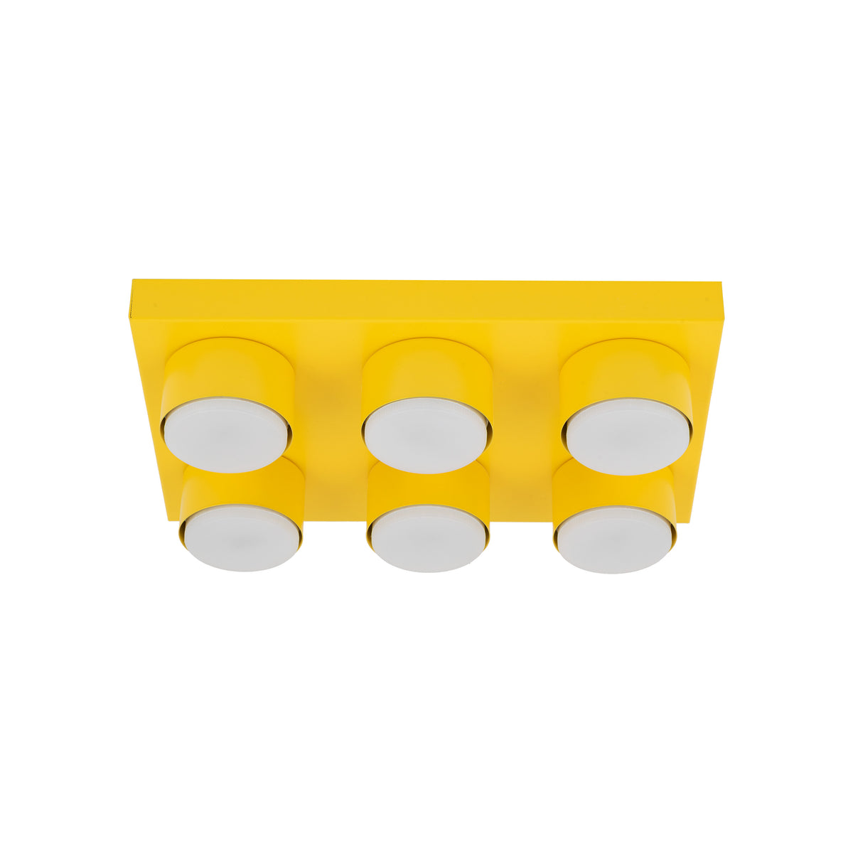 Plafonieră TK Lighting Brix, galben, 6 x GX53, 11291