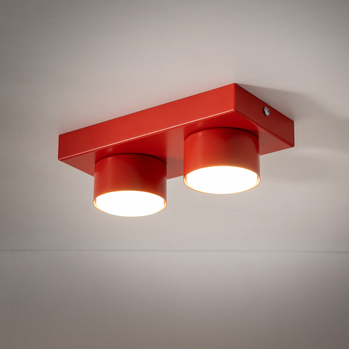 Plafonieră TK Lighting Brix, roșu, 2 x GX53, 11292