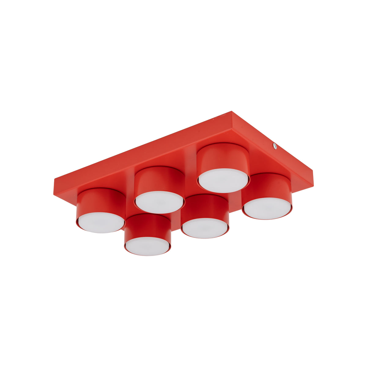 Plafonieră TK Lighting Brix, roșu, 6 x GX53, 11294