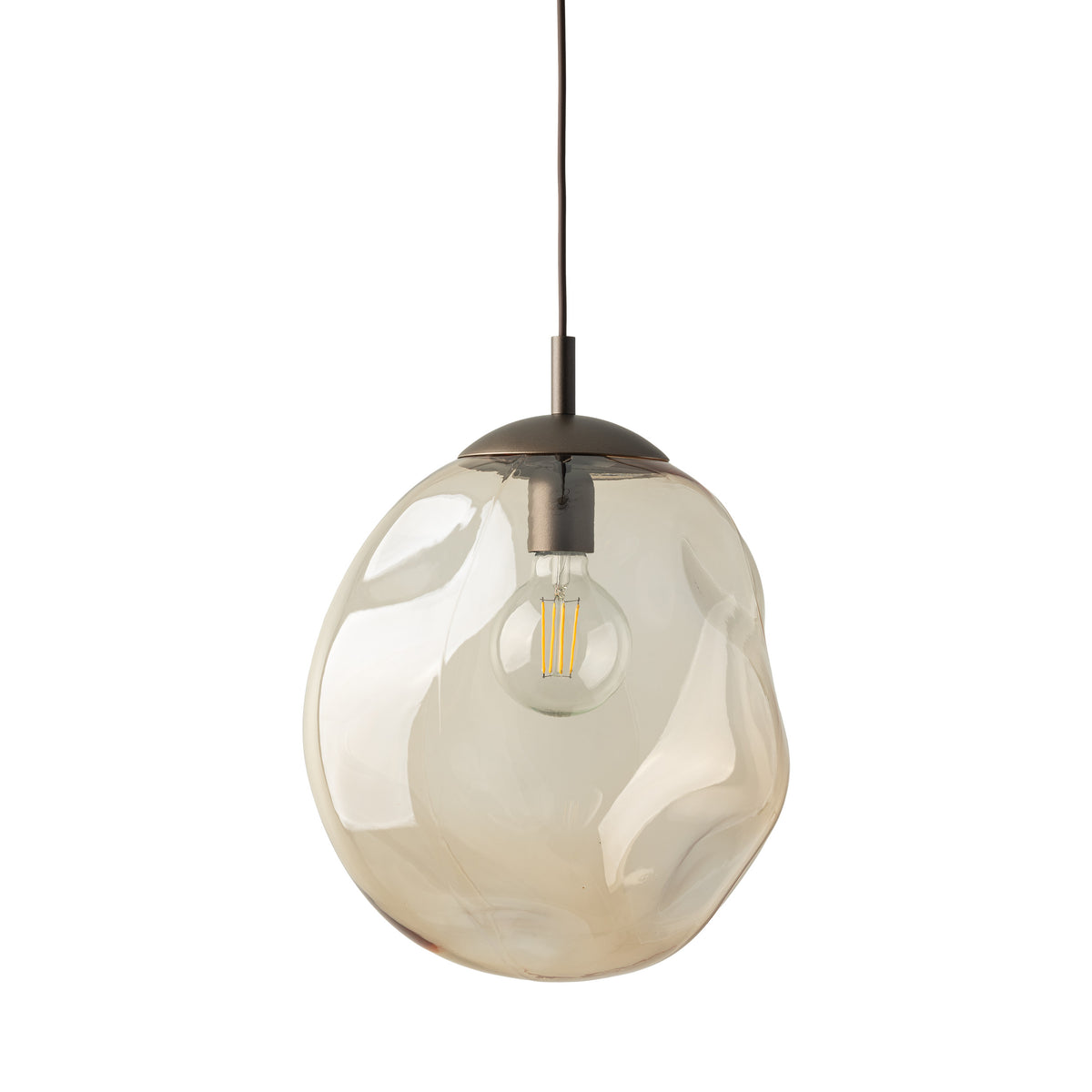 Pendul TK Lighting Lava L, maro, 11324