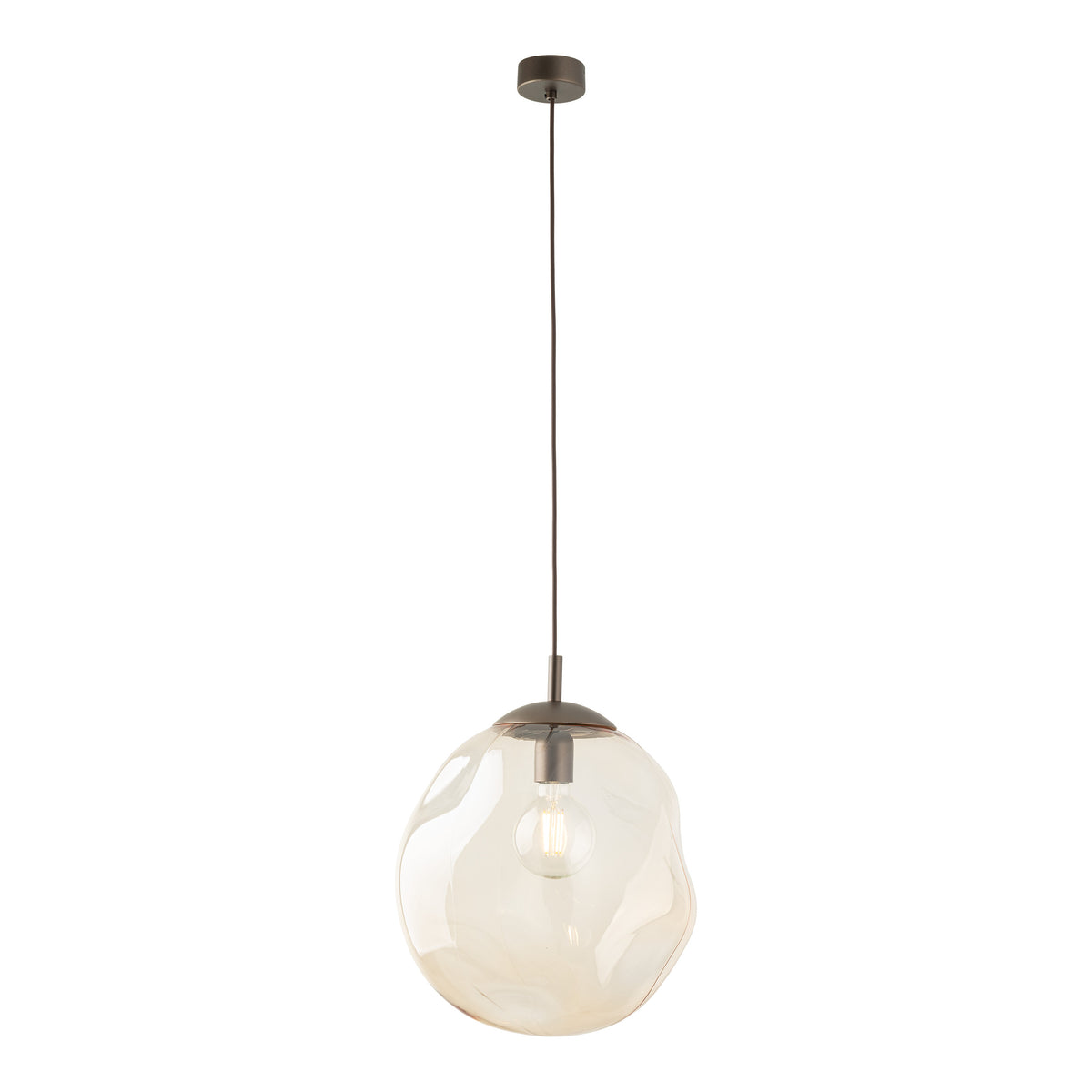 Pendul TK Lighting Lava L, maro, 11324