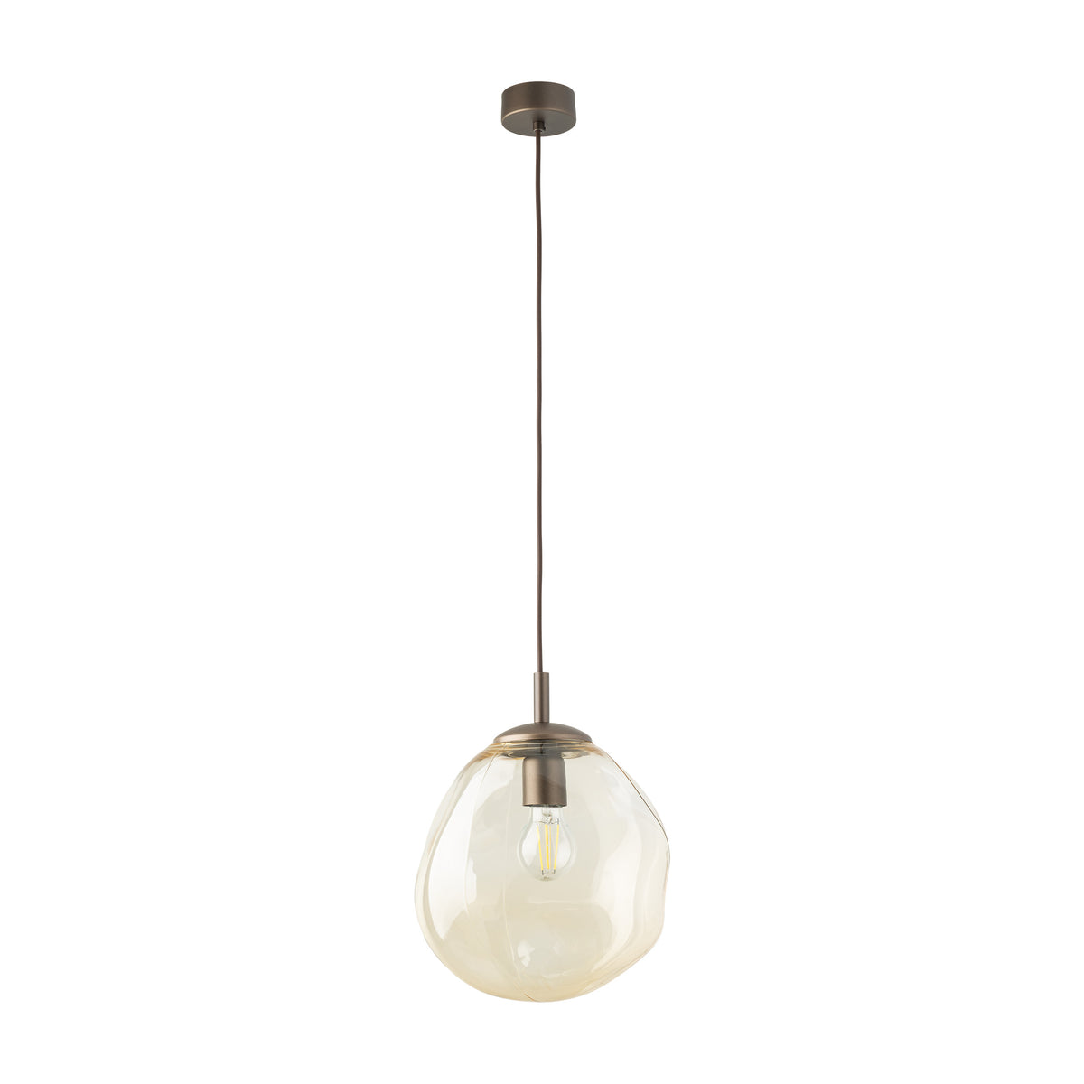 Pendul TK Lighting Lava M, maro, 11326