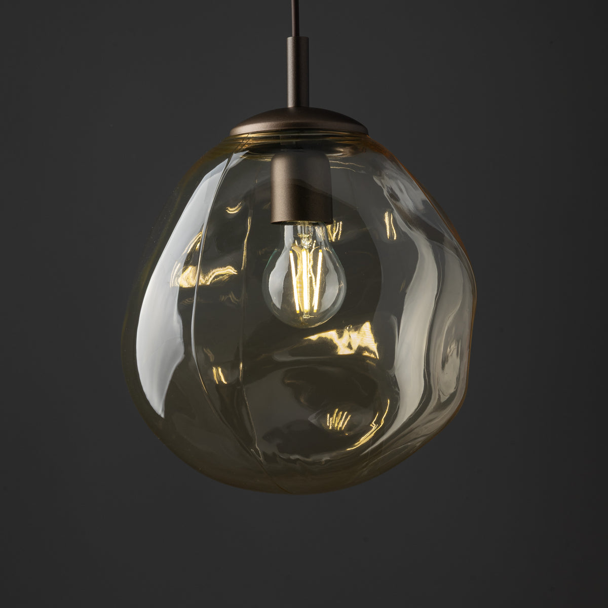 Pendul TK Lighting Lava M, maro, 11326