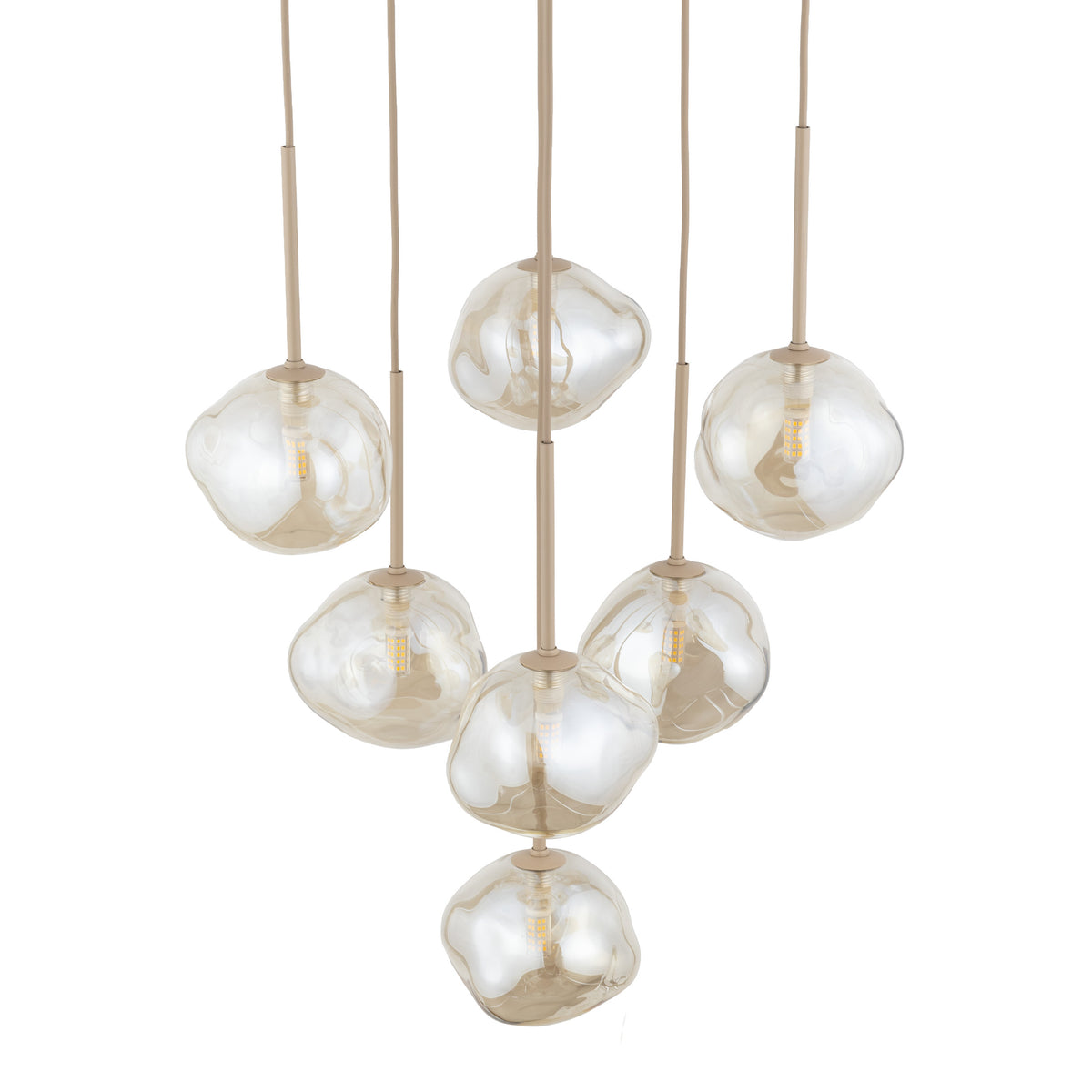Lustră TK Lighting Lava, nisip, 7 x G9, 11329