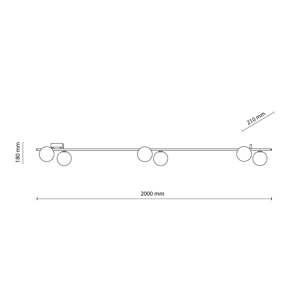 Aplică TK Lighting Imelo, cașmir, 6 x G9, 11333
