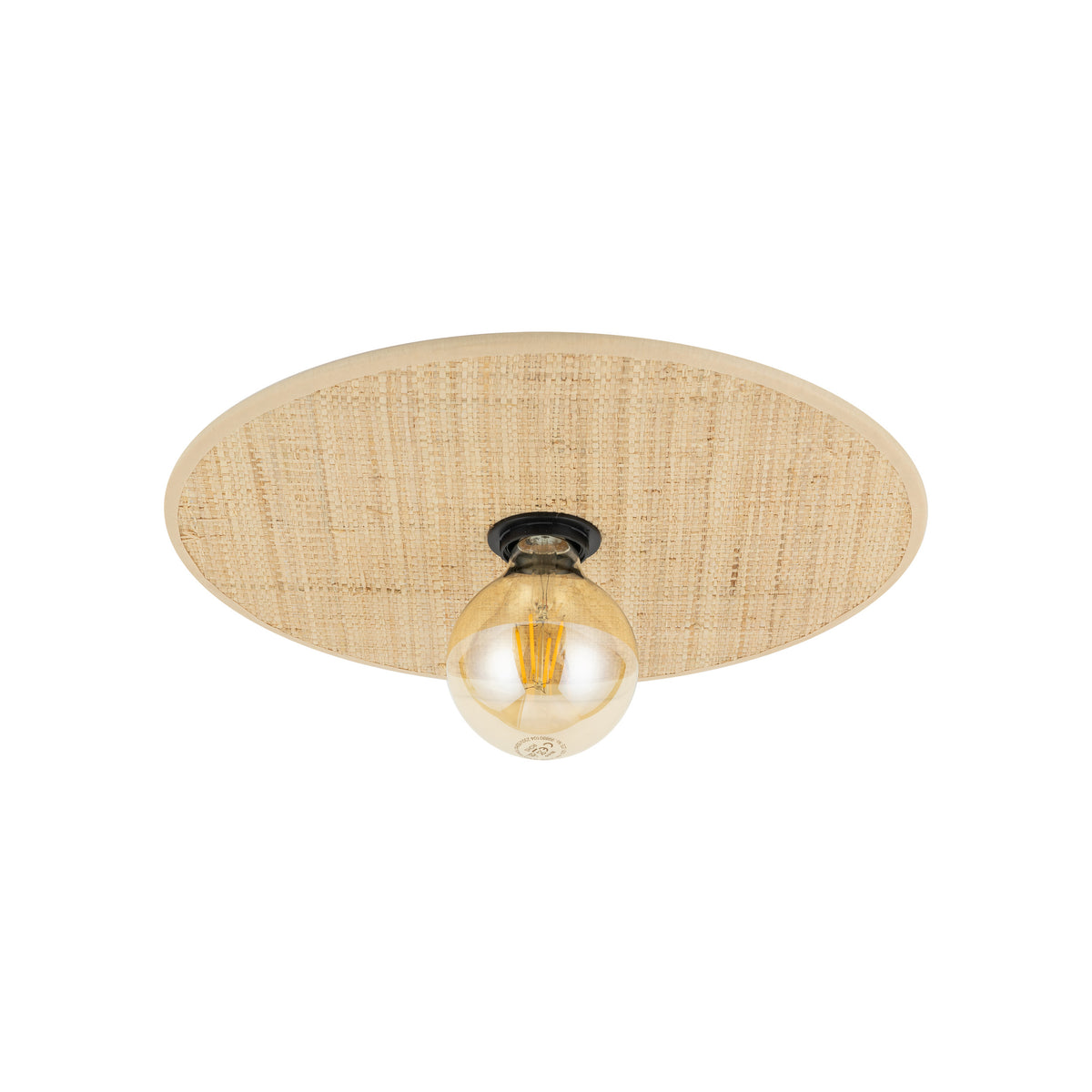 Plafonieră TK Lighting Calma Rafia 380, nisip, 11350
