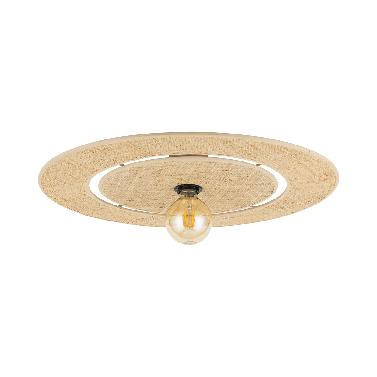 Plafonieră TK Lighting Calma Rafia 600, nisip, 11351