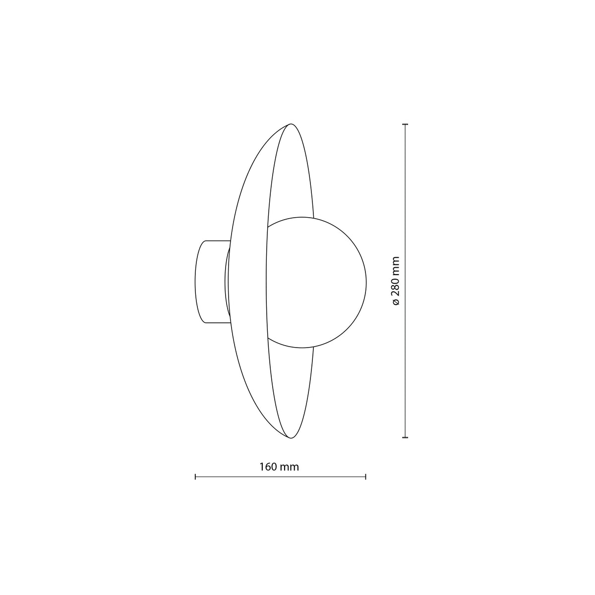 Aplică TK Lighting Slate Glass, maro, 11352