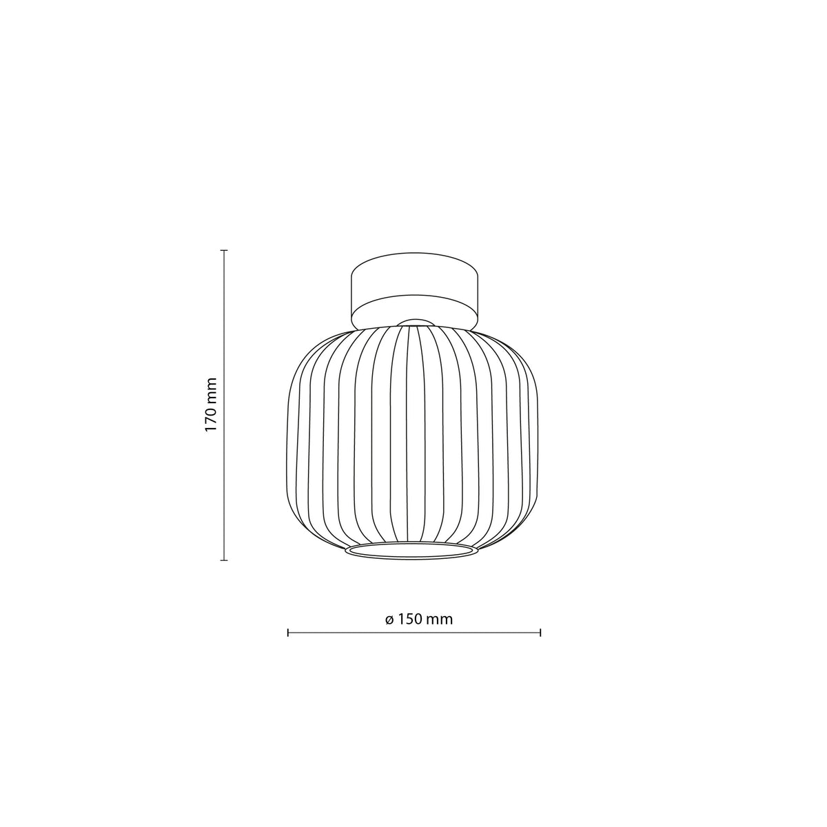 Plafonieră TK Lighting Salvia, maro, 11358