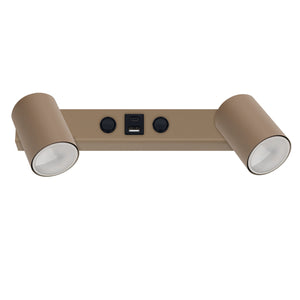 Aplică TK Lighting Nex Usb, nisip, 2 x GU10, 11359