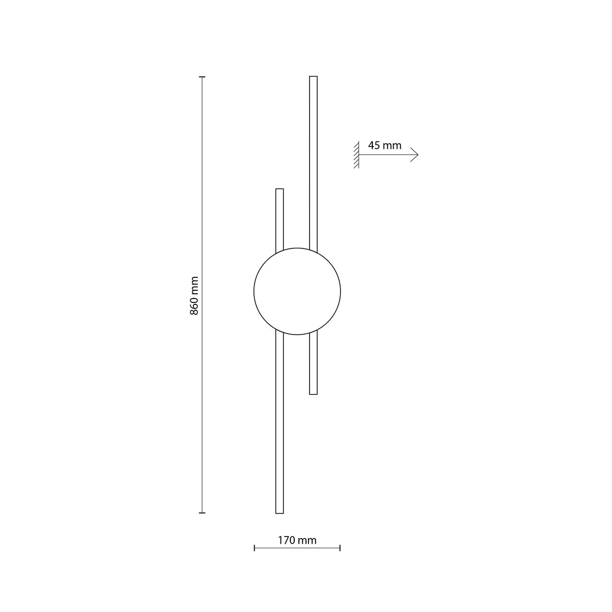 Aplică TK Lighting Java 2, maro, 2 x LED, 11400