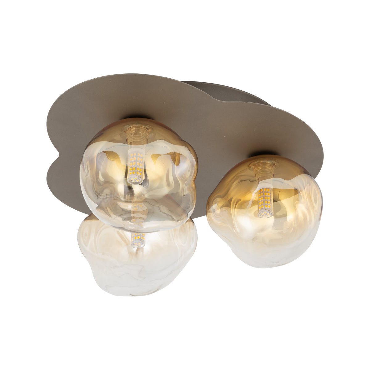 Aplică TK Lighting Lava, maro, 3 x G9, 11453